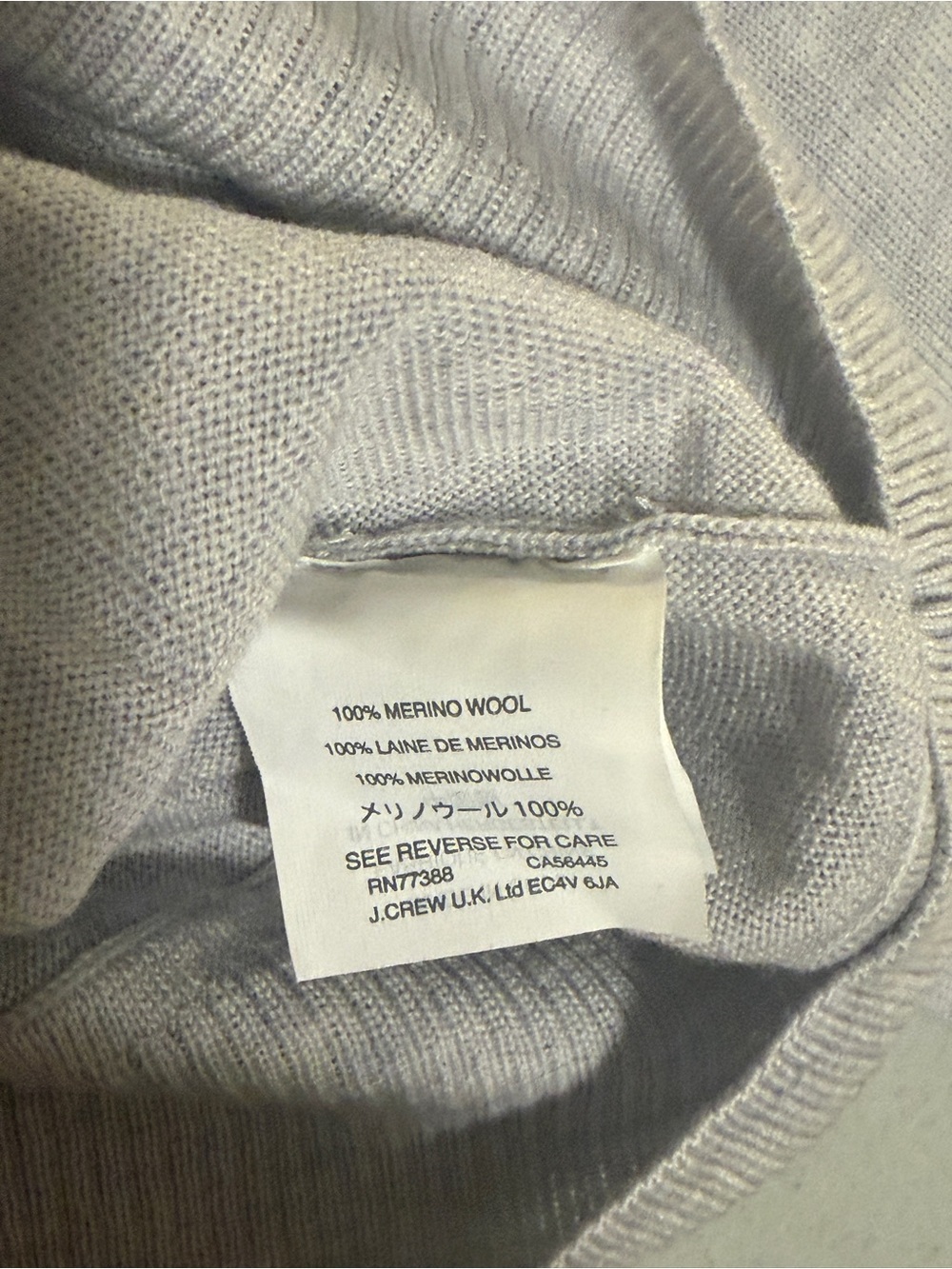J.Crew Light Gray Off-Shoulder Long Sleeve Sweater NWT - Picture 4 of 7